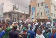 VIDEO: Protests Rock Re-Election Bid of Oluyole Federal Constituency Lawmaker, Akande-Sadipe